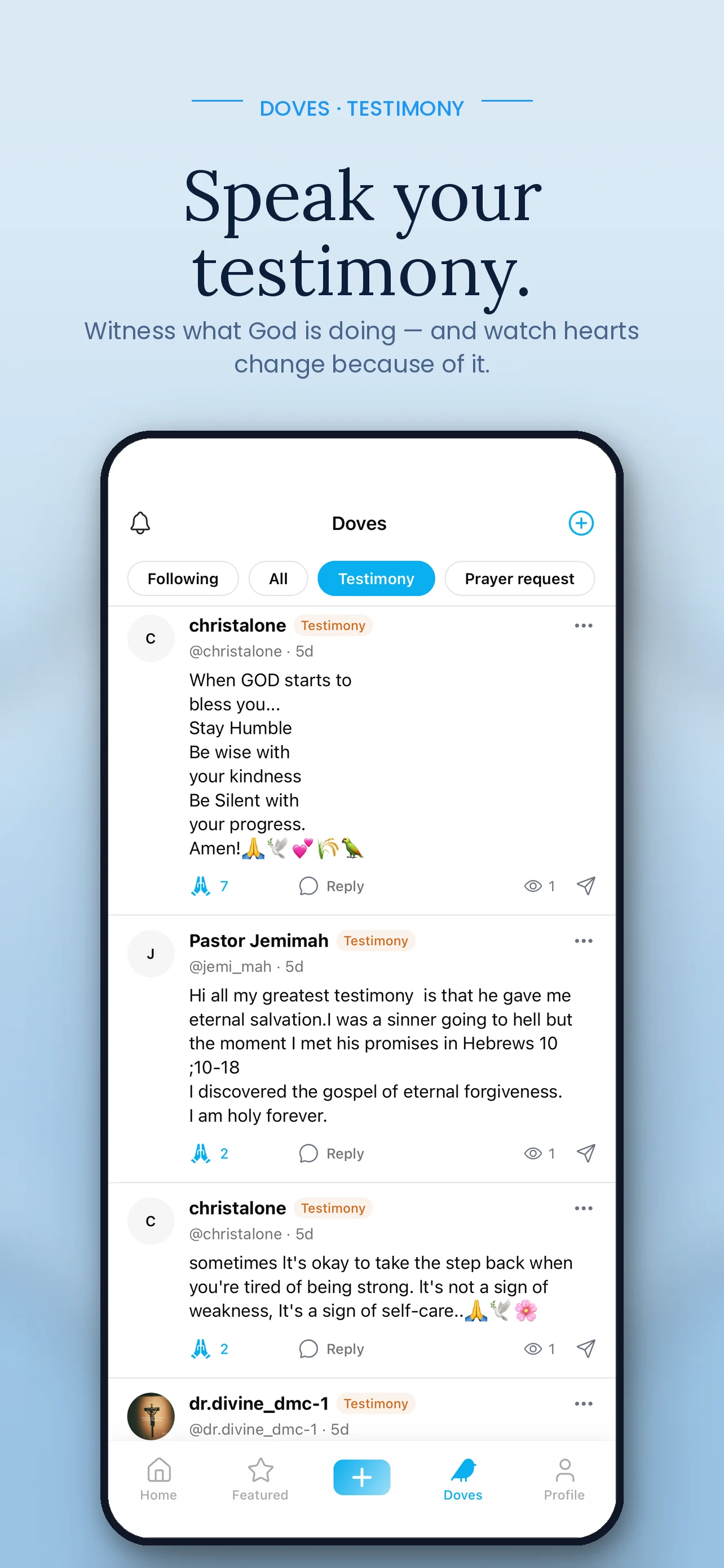 theWell Christian Social Media screenshot