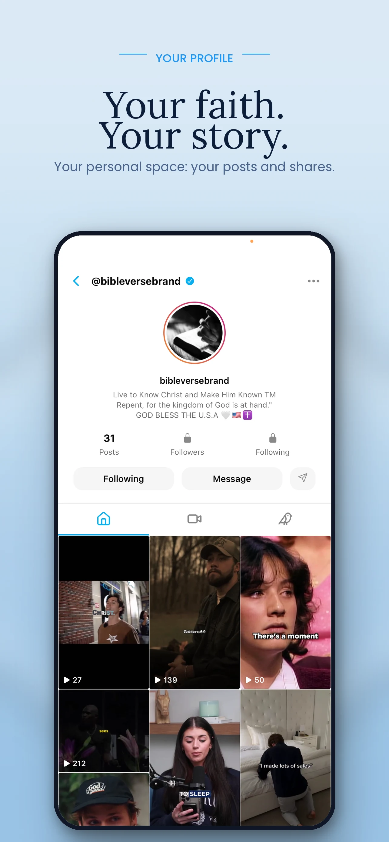theWell Christian Social Media screenshot
