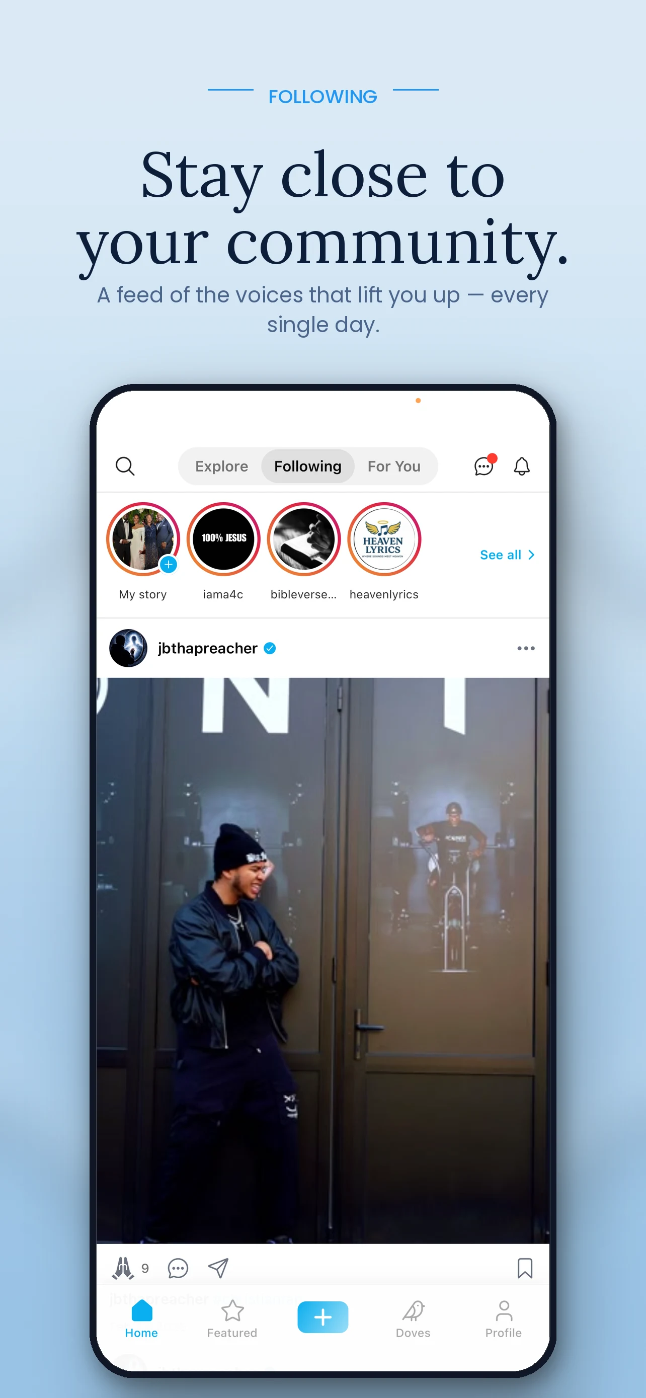 theWell Christian Social Media screenshot