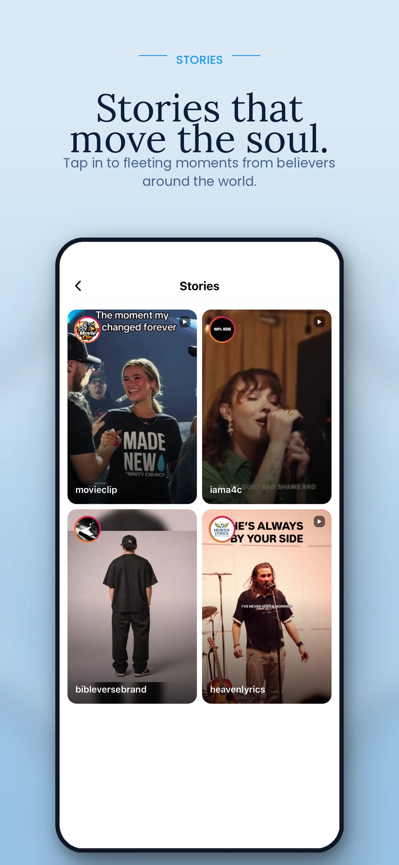 theWell Christian Social Media screenshot